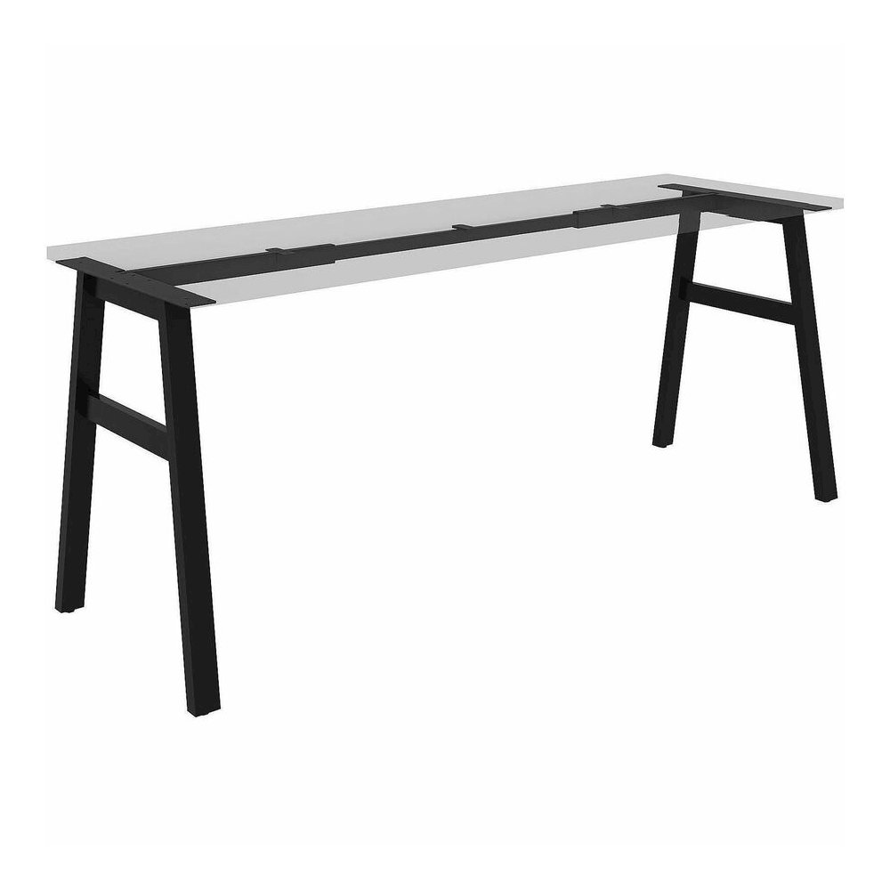 Lorell Table Base - Powder Coated A-shaped, Black Base - 28.50" Height x 71.60" Width x 23.20" Depth - Metal Base Material - 1 Each. Picture 12
