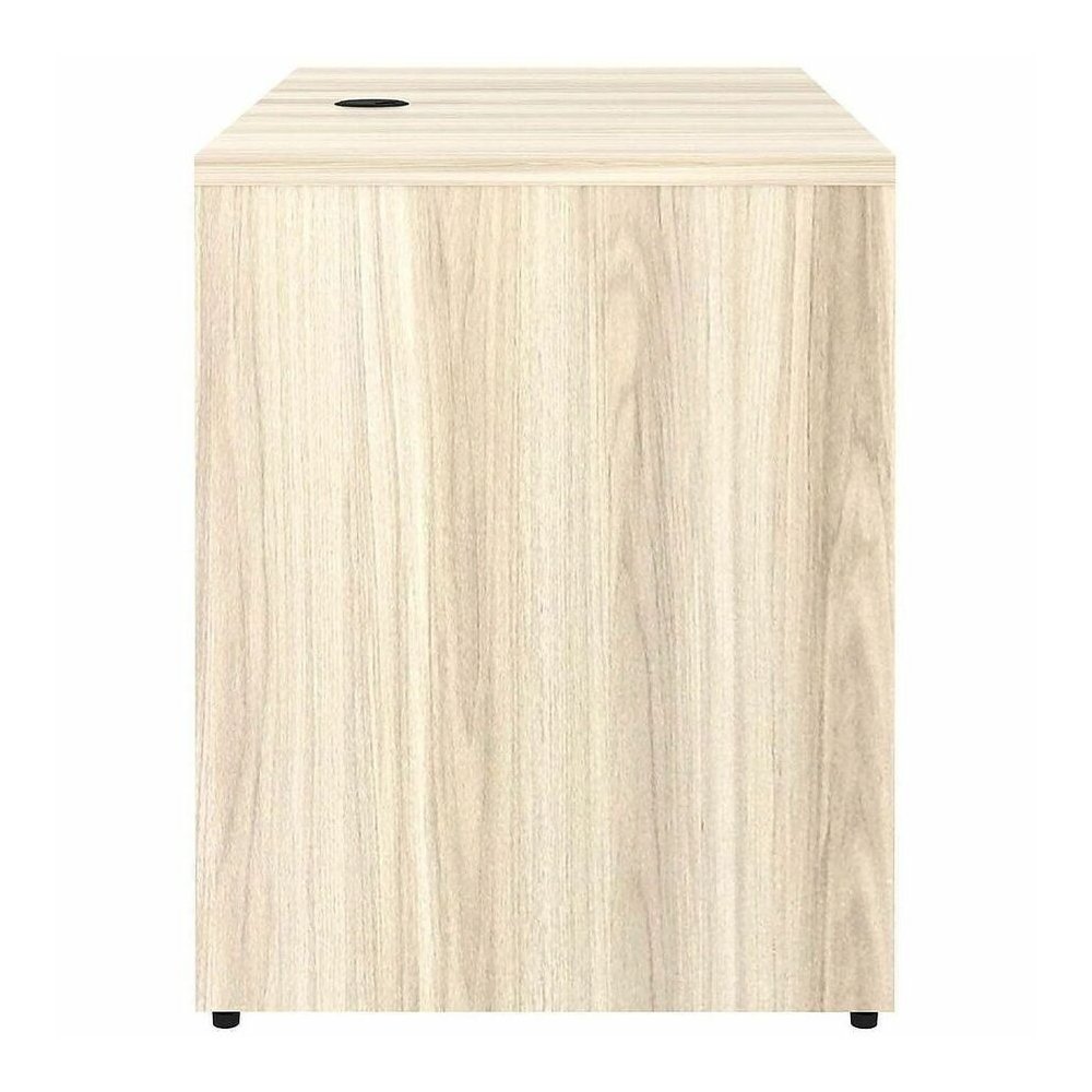 Lorell Essentials Rectangular Return Shell - Rectangle - 1" Thickness Table Top, 29.5" Height x 42" Width x 24" Depth Return Shell - Material: Laminate, Metal - Finish: Modern Elm - Laminate, Modern E. Picture 11