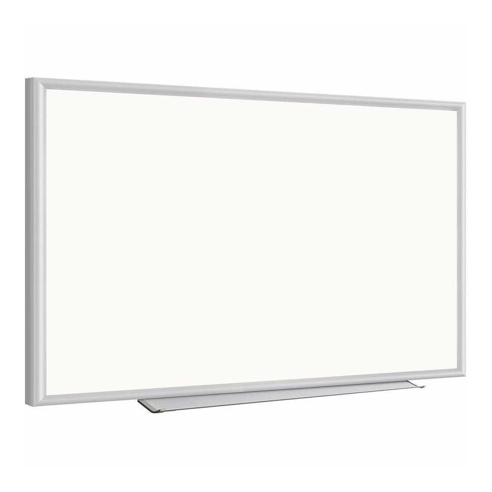 Lorell Aluminum Frame Dry-erase Board - 60" (5 ft) Width x 36" (3 ft) Height - White Styrene Surface - Aluminum Frame - Marker Tray, Write-on, Wipe-off - Assembly Required - 1 Each. Picture 6