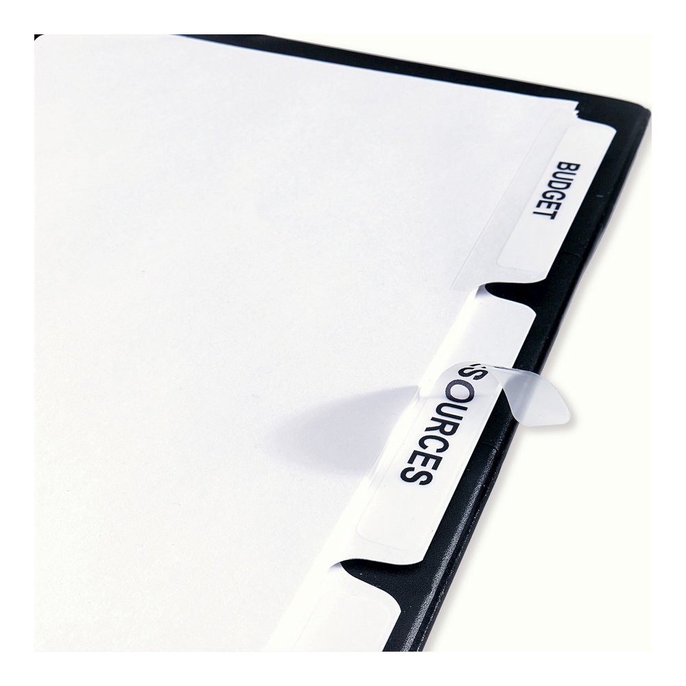 Avery&reg; Print & Apply Clear Label Dividers - Index Maker Easy Peel Printable Labels - 8 Blank Tab(s) - 8 Tab(s)/Set - 8.5" Divider Width x 11" Divider Length - Letter - White Divider - White Tab(s). Picture 8