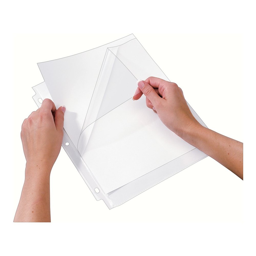 Avery&reg; Quick-Load Sheet Protectors - For Letter 8 1/2" x 11" Sheet - Clear - Polypropylene - 50 / Box. Picture 11
