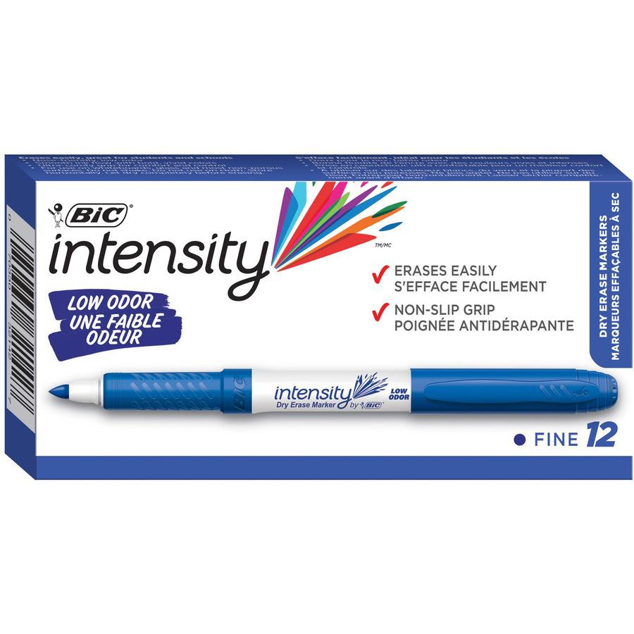 BIC Intensity Fine Point Whiteboard Marker - Fine Marker Point - Blue - 1 Dozen. Picture 8