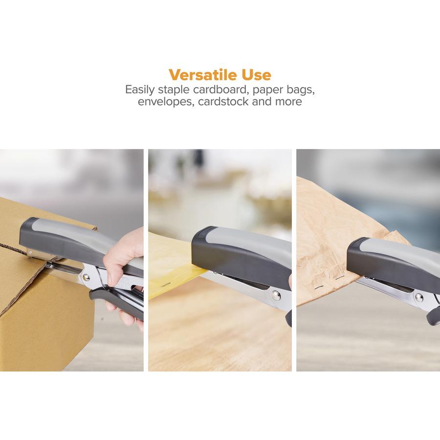 Bostitch Standard Plier Stapler - 20 of 20lb Paper Sheets Capacity - 210 Staple Capacity - Full Strip - 1/4" Staple Size - 1 Each - Black, Gray. Picture 5