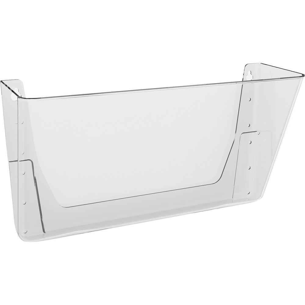 Deflecto EZ Link Stackable DocuPocket - 1 Compartment(s) - 7" Height x 13" Width x 4" Depth - Stackable - Clear - Plastic - 1 Each. Picture 2
