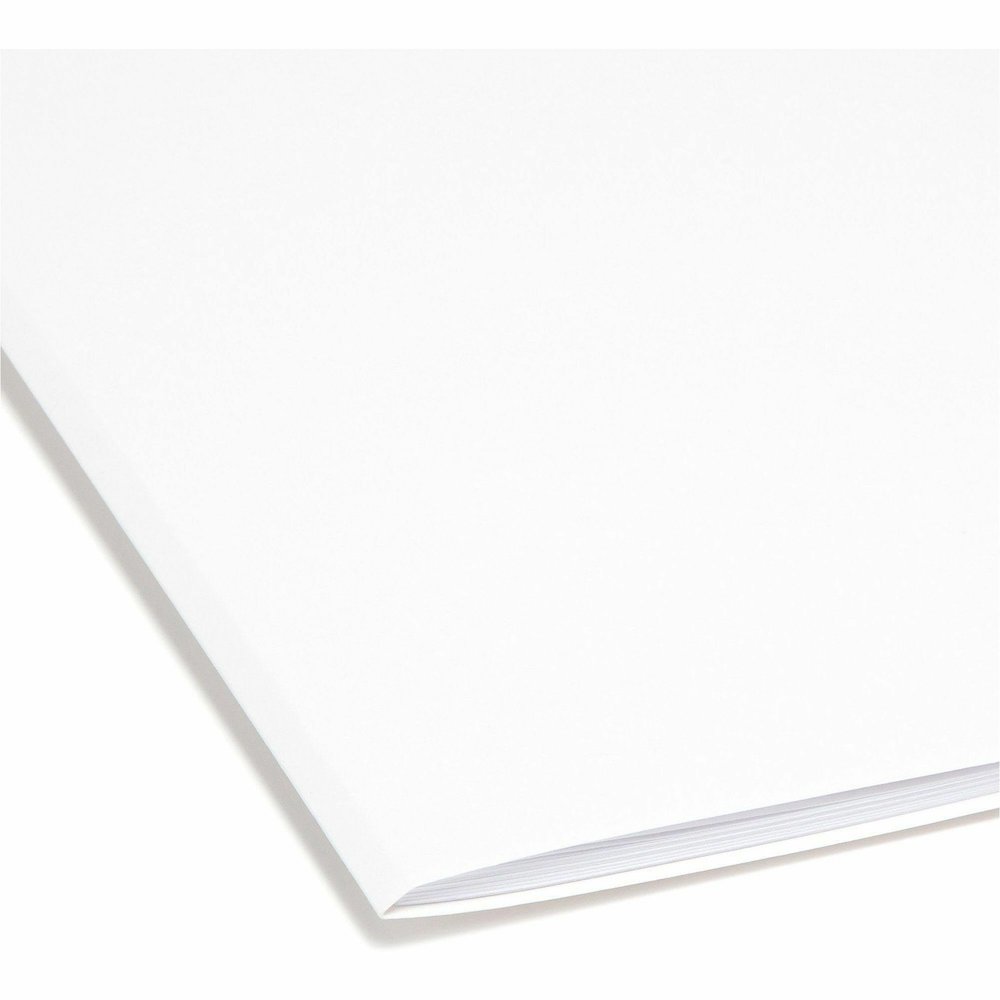 Smead Colored 1/3 Tab Cut Legal Recycled Top Tab File Folder - 8 1/2" x 14" - 3/4" Expansion - Top Tab Location - Assorted Tab Position - 11 pt. - 2 Plys - White - 10% Recycled - 100 / Box. Picture 8