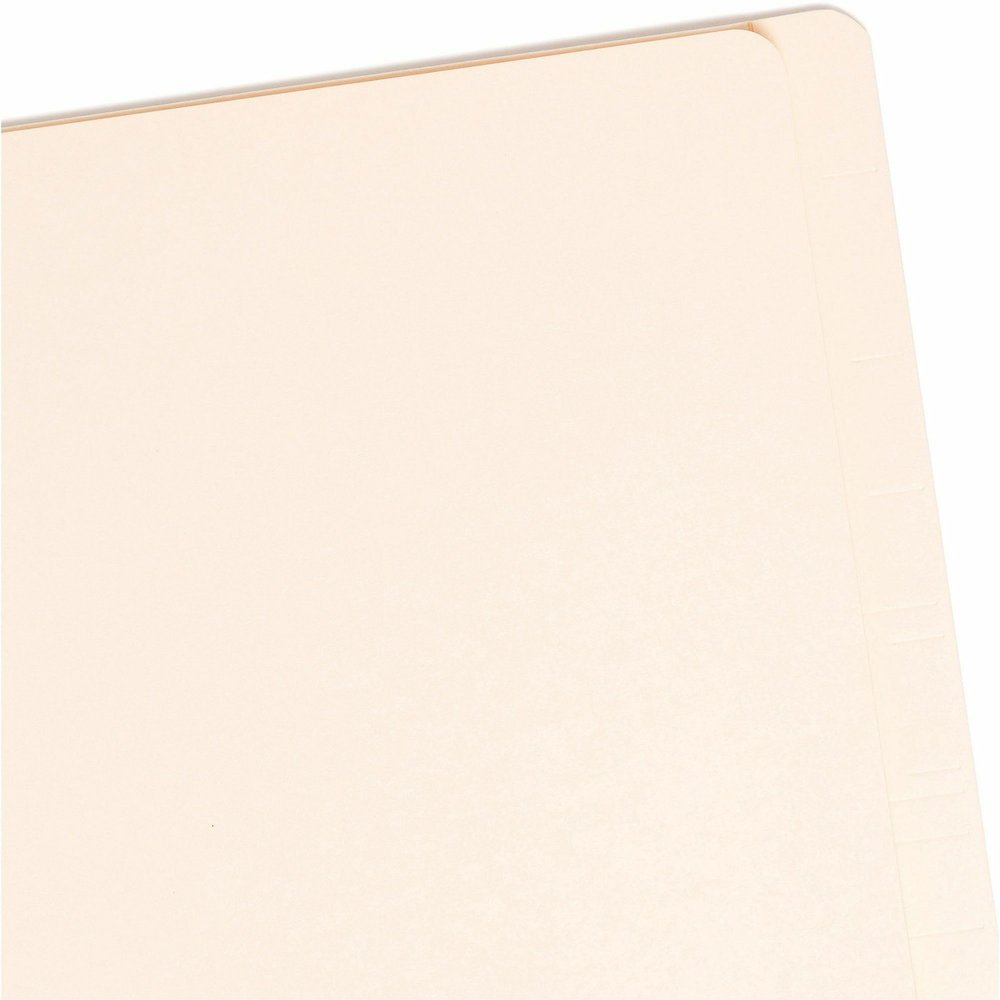 Smead Straight Tab Cut Letter Recycled Classification Folder - 8 1/2" x 11" - 2" Expansion - 2 x 2B Fastener - 2" for Folder - End Tab Location - 1 Divider - 18 pt. - 2 Plys - Pressboard - Manila - Lo. Picture 7