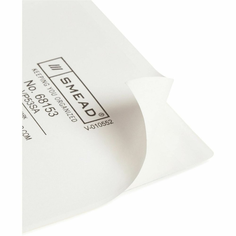 Smead Self-Adhesive Pockets - For 5 5/16" x 3 5/8" Sheet - Clear - Poly - 100 / Box. Picture 12