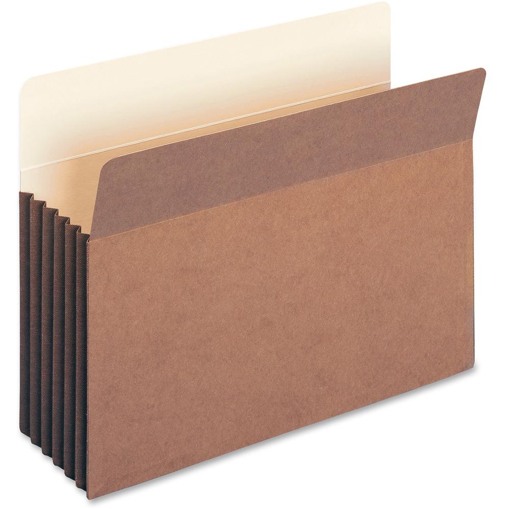 Smead Straight Tab Cut Letter Recycled File Pocket - 8 1/2" x 11" - 5 1/4" Expansion - Top Tab Location - 12.5 pt. - Redrope - Tear Resistant, Rounded Corner, Reinforced Gusset - 30% Recycled - 10 / B. Picture 3