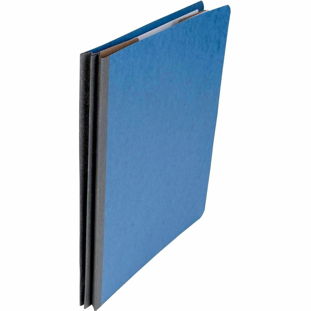 ACCO Letter Classification Folder - 2" Folder Capacity - 8 1/2" x 11" - 4 x Clip Fastener - 1 Divider - Pressboard, Tyvek - Sky Blue - 10 / Box. Picture 7