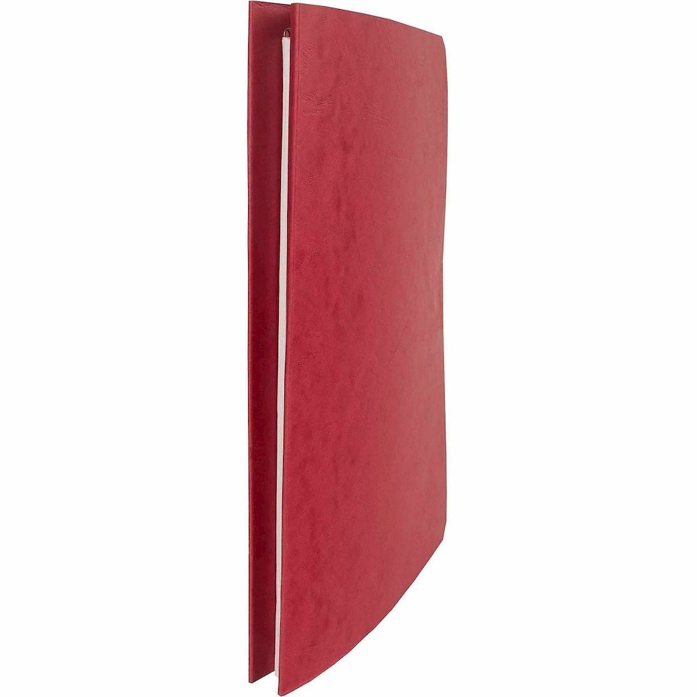 ACCO PRESSTEX Unburst Sheet Covers - 6" Binder Capacity - Letter - 8 1/2" x 11" Sheet Size - Executive Red - Recycled - Retractable Filing Hooks, Hanging System, Moisture Resistant, Water Resistant - . Picture 7