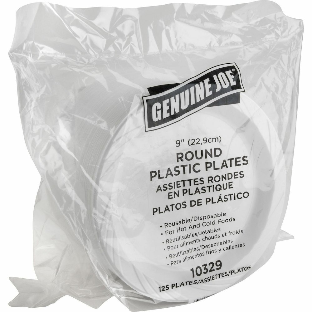 Genuine Joe Heavy-Duty Trash Can Liners - Large Size - 45 gal Capacity - 46" Length x 39" Width x 1.50 mil (38 Micron) Thickness - Low Density - Black - 50/Box - 1 Carton. Picture 10