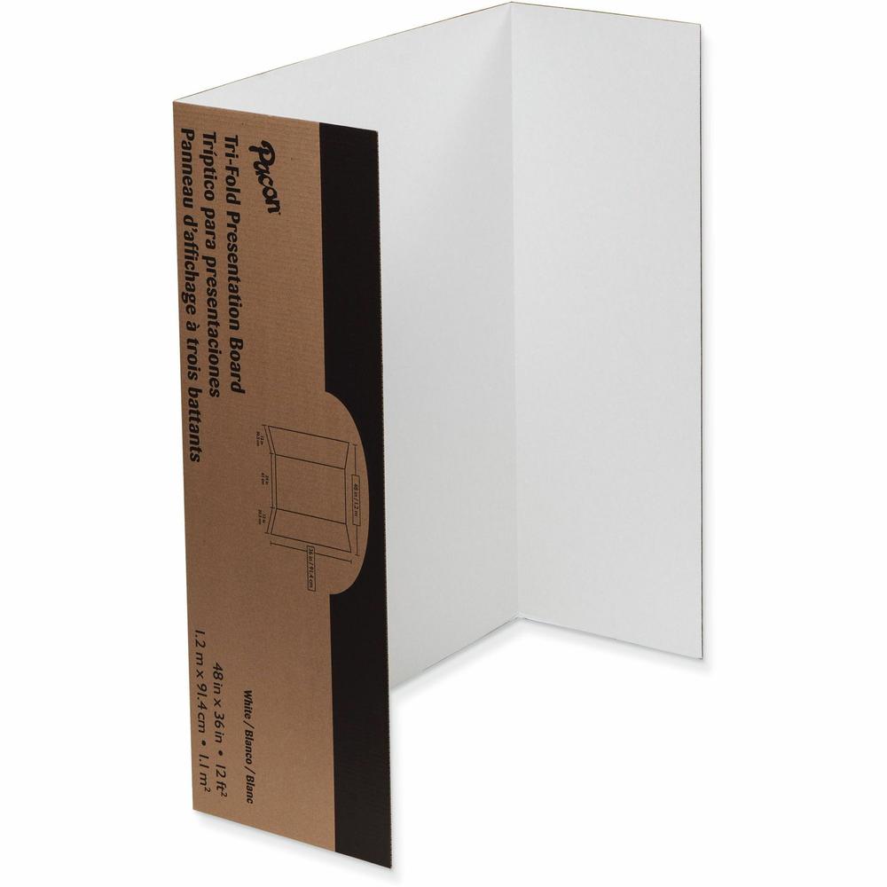 Pacon Presentation Boards - 36" Height x 48" Width - White Surface - 4 / Carton. Picture 7