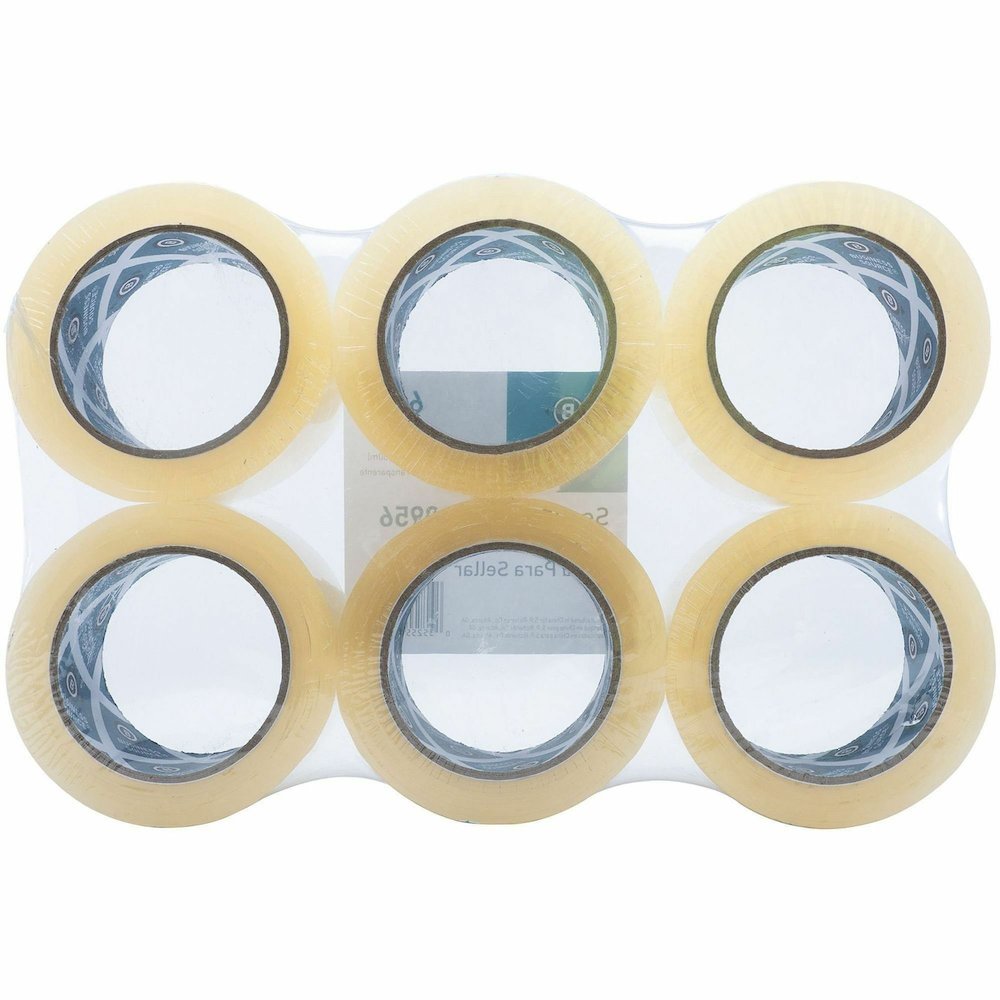 Business Source Heavy-duty Packaging Tape - 54.67 yd Length x 1.88" Width - 3" Core - Clear - Pressure-sensitive Poly - 3.54 mil - Rubber Backing - Tear Resistant, Split Resistant, Breakage Resistance. Picture 12