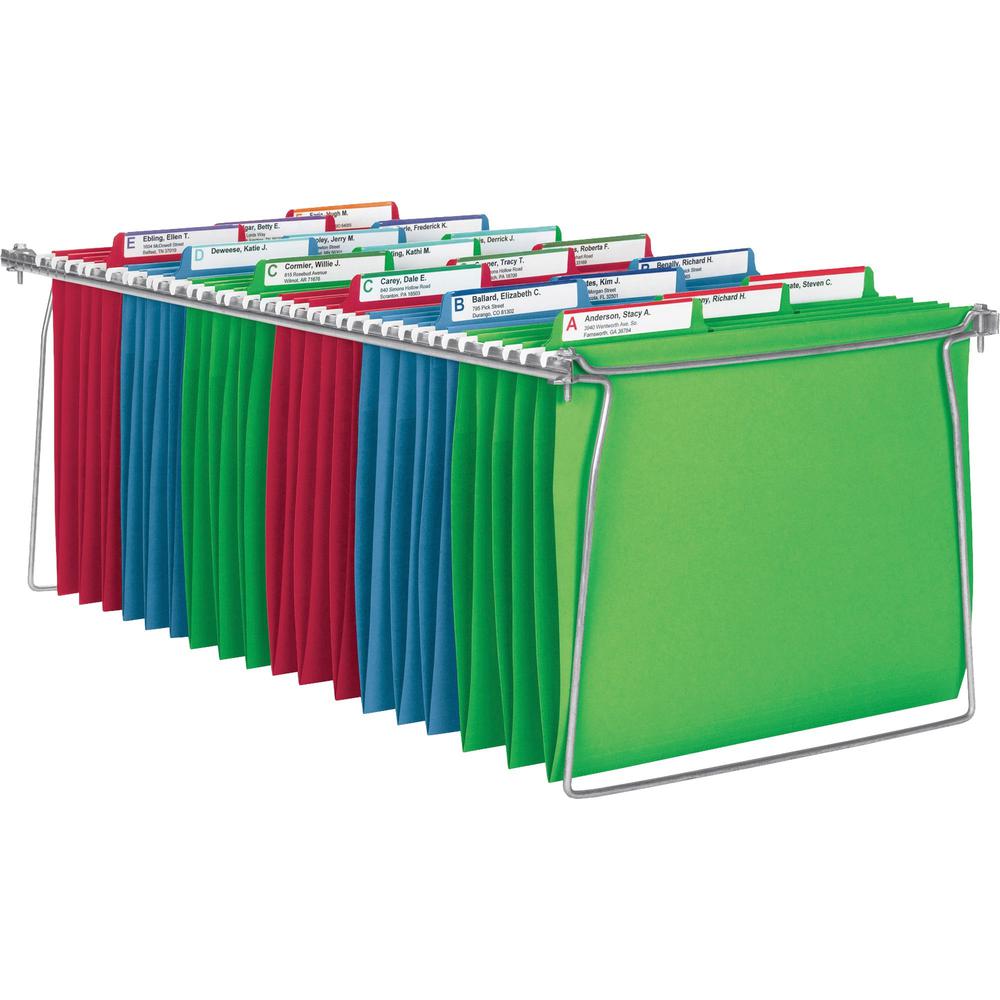 Smead Hanging Folder Frames - Letter - 23"-27" Long - Steel - Gray - 2 / Pack. Picture 5