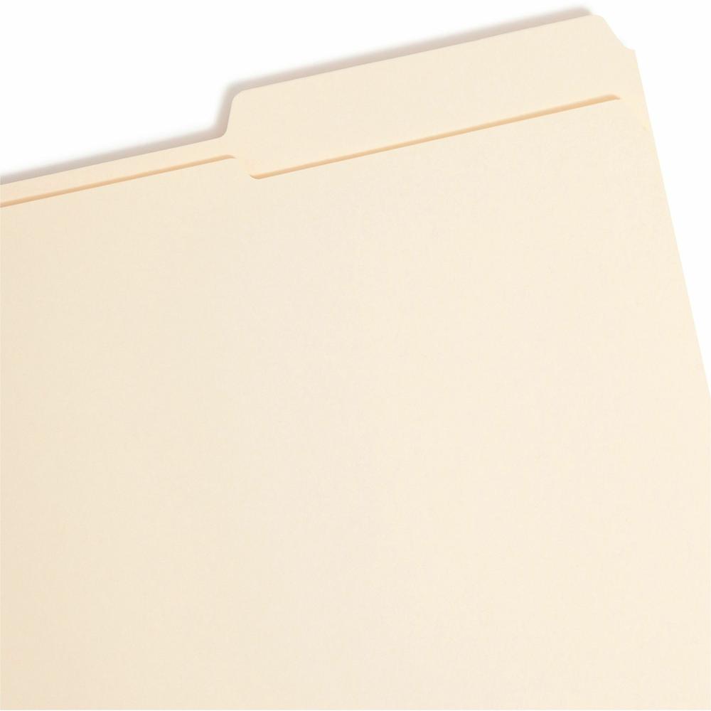 Smead 1/3 Tab Cut Legal Recycled Fastener Folder - 8 1/2" x 14" - 2 x 2K Fastener(s) - Manila - Manila - 10% Recycled - 50 / Box. Picture 7