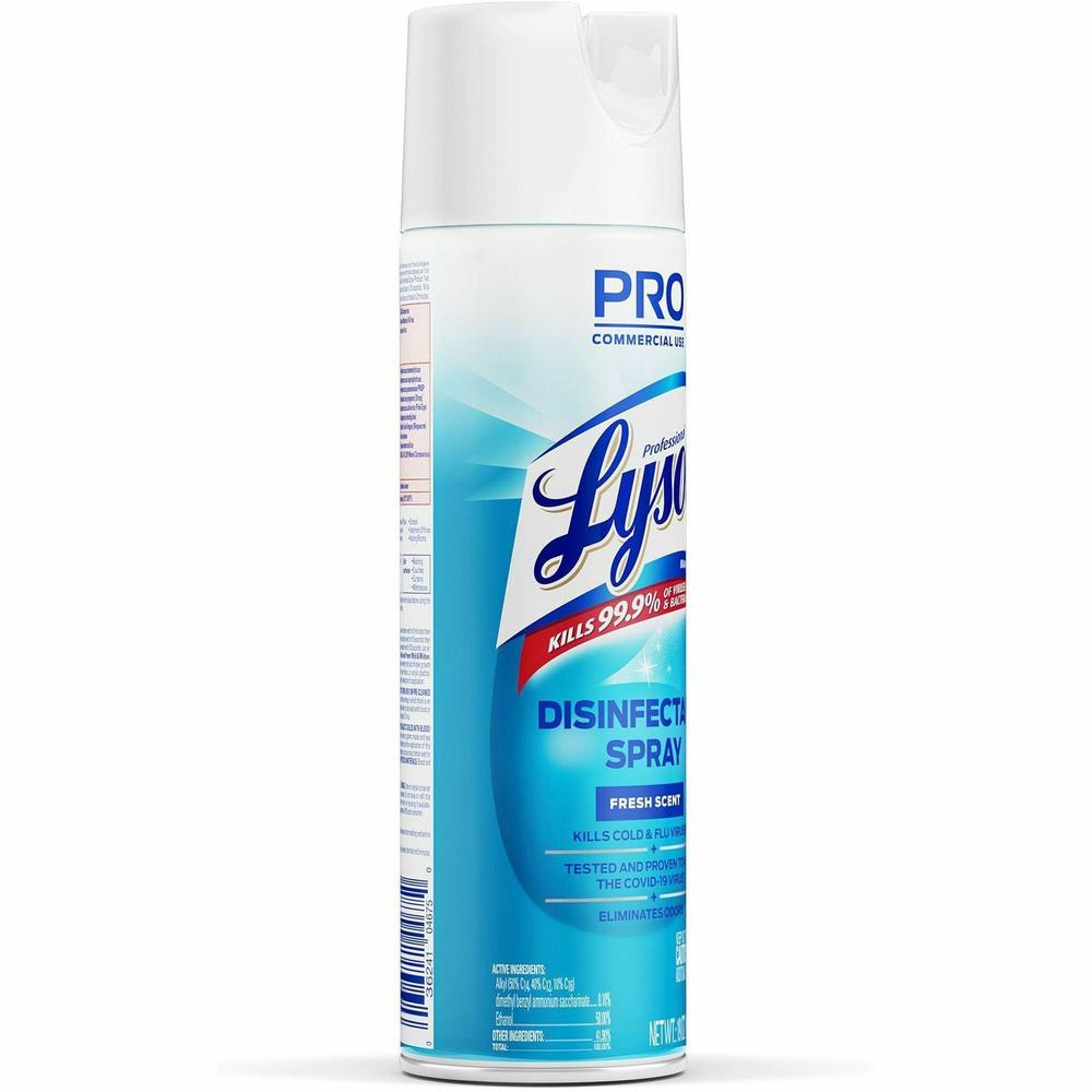 Professional Lysol Disinfectant Spray - 19 fl oz (0.6 quart) - Fresh Scent - 1 Each - Clear. Picture 4