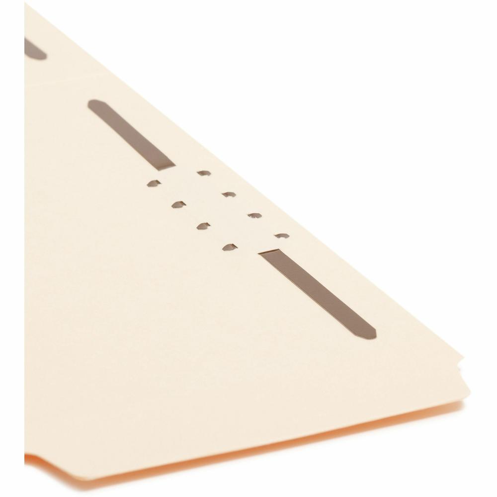 Smead SuperTab 1/3 Tab Cut Letter Recycled Fastener Folder - 8 1/2" x 11" - 3/4" Expansion - 2 x 2K Fastener(s) - 2" Fastener Capacity - Top Tab Location - Assorted Position Tab Position - Manila - Ma. Picture 7