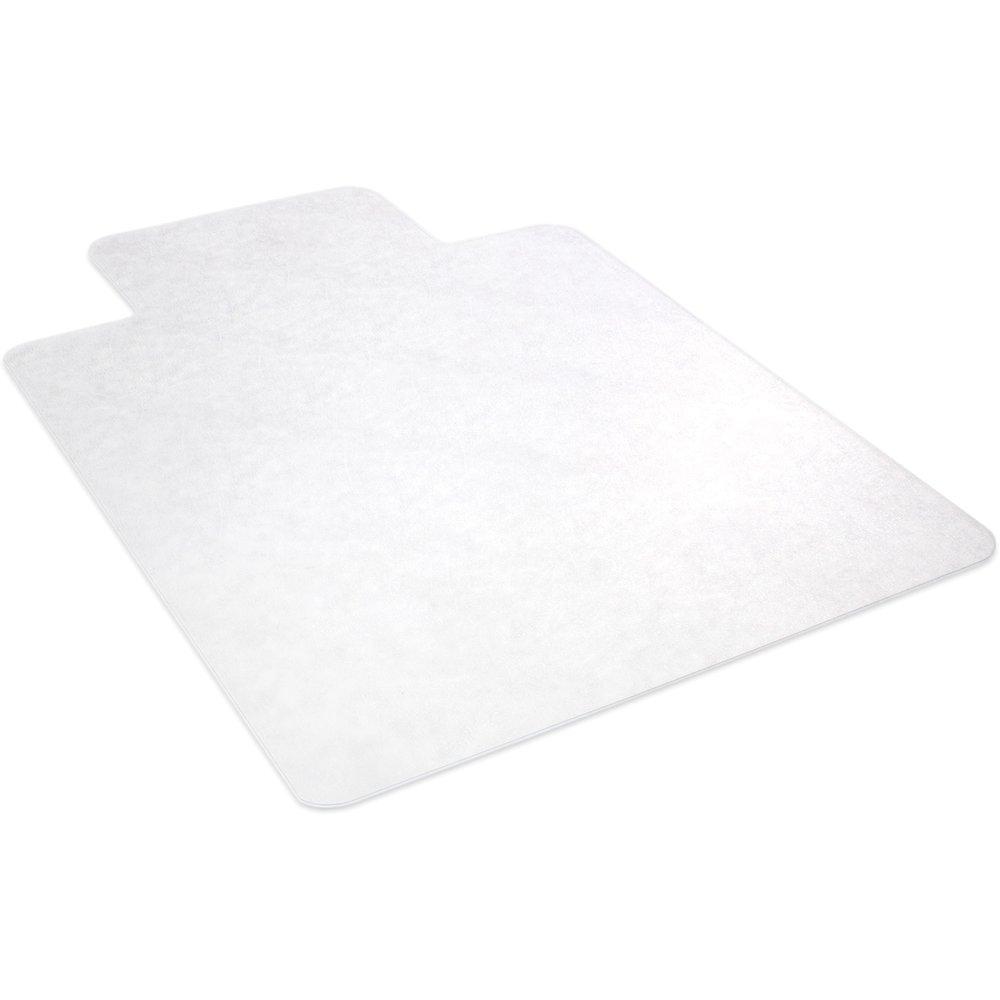 Lorell Lipped Chair Mat for Hard Floors - 48" x 60" - Hard Floor, Wood Floor, Vinyl Floor, Tile Floor - 60" Length x 48" Width x 60" Depth x 0.095" Thickness - Lip Size 12" Length x 25" Width - Vinyl . Picture 14