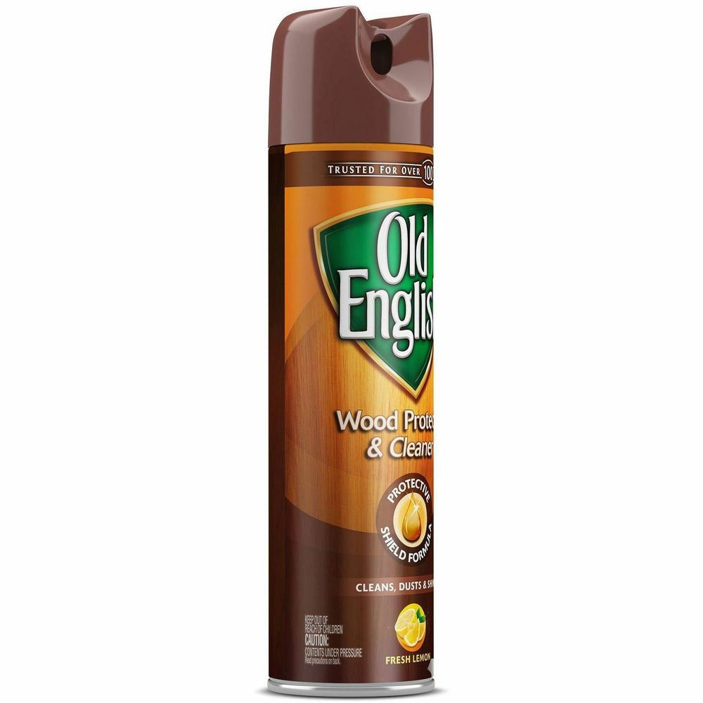 Old English Furniture Polish - For Wood - 12.50 oz (0.78 lb) - Lemon Scent - 12 / Carton - Dry Resistant, Crack Resistant, Wear Resistant, Tear Resistant, CFC-free - Brown. Picture 8