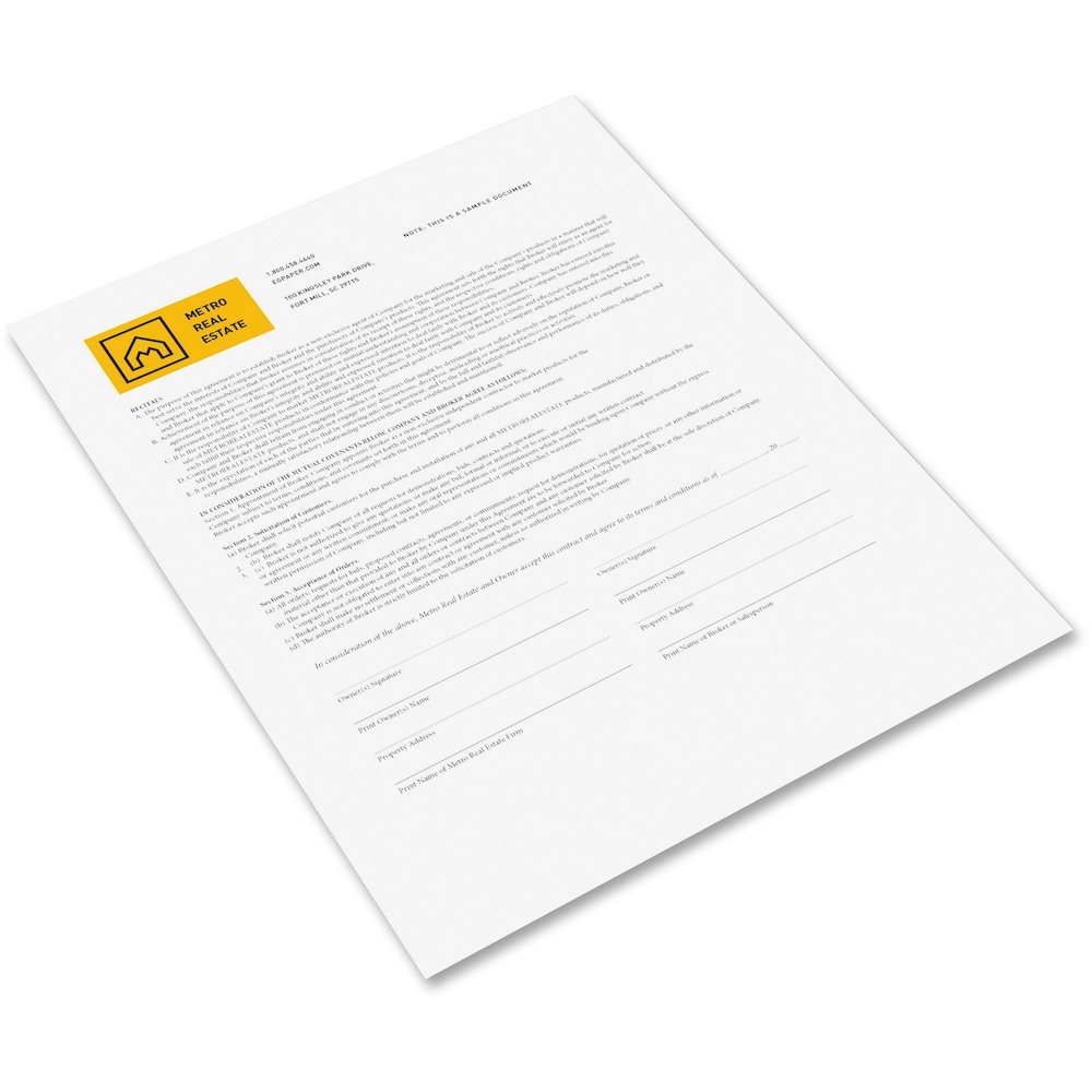 Xerox CFB 20lb Premium Digital Carbonless Paper - Letter - 8 1/2" x 11" - 23 lb Basis Weight - Sustainable Forestry Initiative (SFI) - Carbonless, Pre-punched, Pre-printed, Environmentally Friendly, C. Picture 7