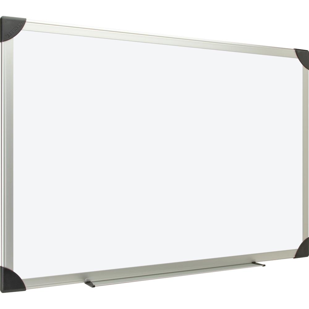 Lorell Dry-erase Board - 96" (8 ft) Width x 48" (4 ft) Height - White Styrene Surface - Aluminum Frame - Ghost Resistant, Scratch Resistant - 1 Each. Picture 7