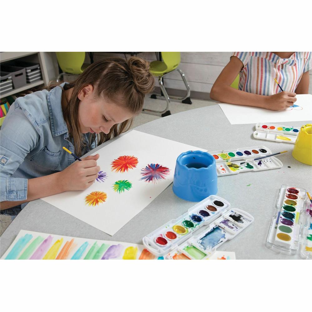 UCreate Watercolor Paper - 12" x 18" - 90 lb Basis Weight - Vellum - 50 / Pack - Sustainable Forestry Initiative (SFI) - Acid-free - White. Picture 3