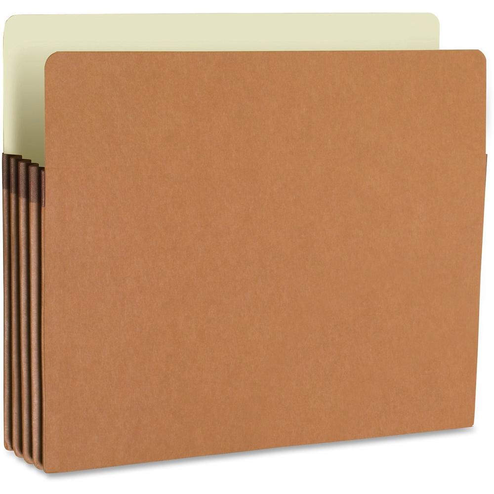 Smead Straight Tab Cut Legal Recycled File Pocket - 9 1/2" x 14 5/8" - 3 1/2" Expansion - Redrope - Acid-free, Tear Resistant, Dye-free - 100% Recycled - 25 / Box. Picture 4
