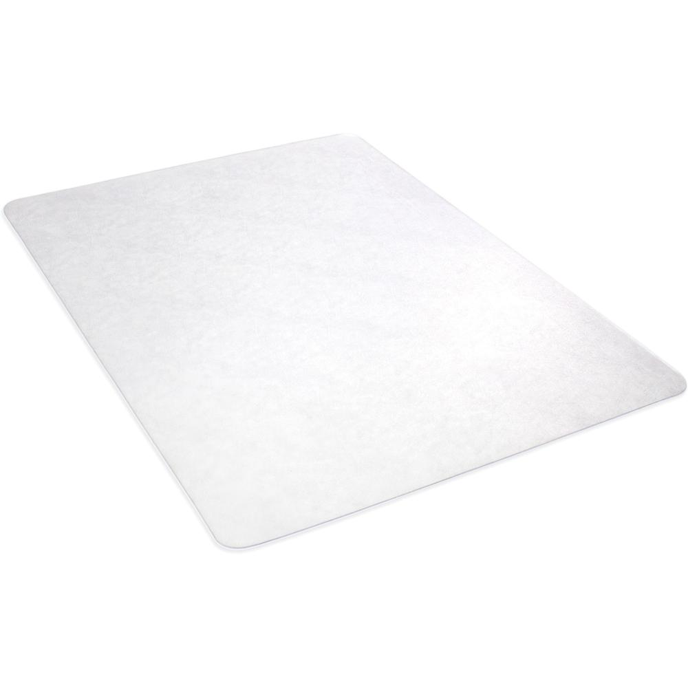 Lorell Nonstudded Chairmat - Tile Floor, Vinyl Floor, Hardwood Floor - 60" Length x 46" Width x 0.060" Thickness - Rectangular - Vinyl - Clear - 1Each. Picture 6