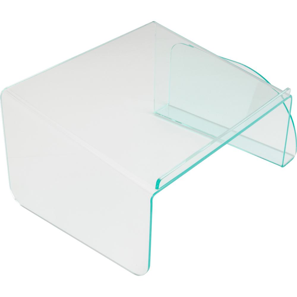 Lorell Phone Stand - 5.5" Height x 11" Width x 10" Depth - Acrylic - Clear, Green. Picture 6