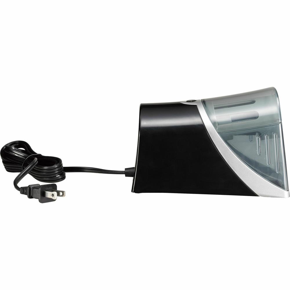 Westcott iPoint Evolution Axis Single Hole Sharpener - Desktop - 1 Hole(s) - Helical - 4.5" Height x 7" Width x 4.3" Depth - Silver - 1 Each. Picture 9