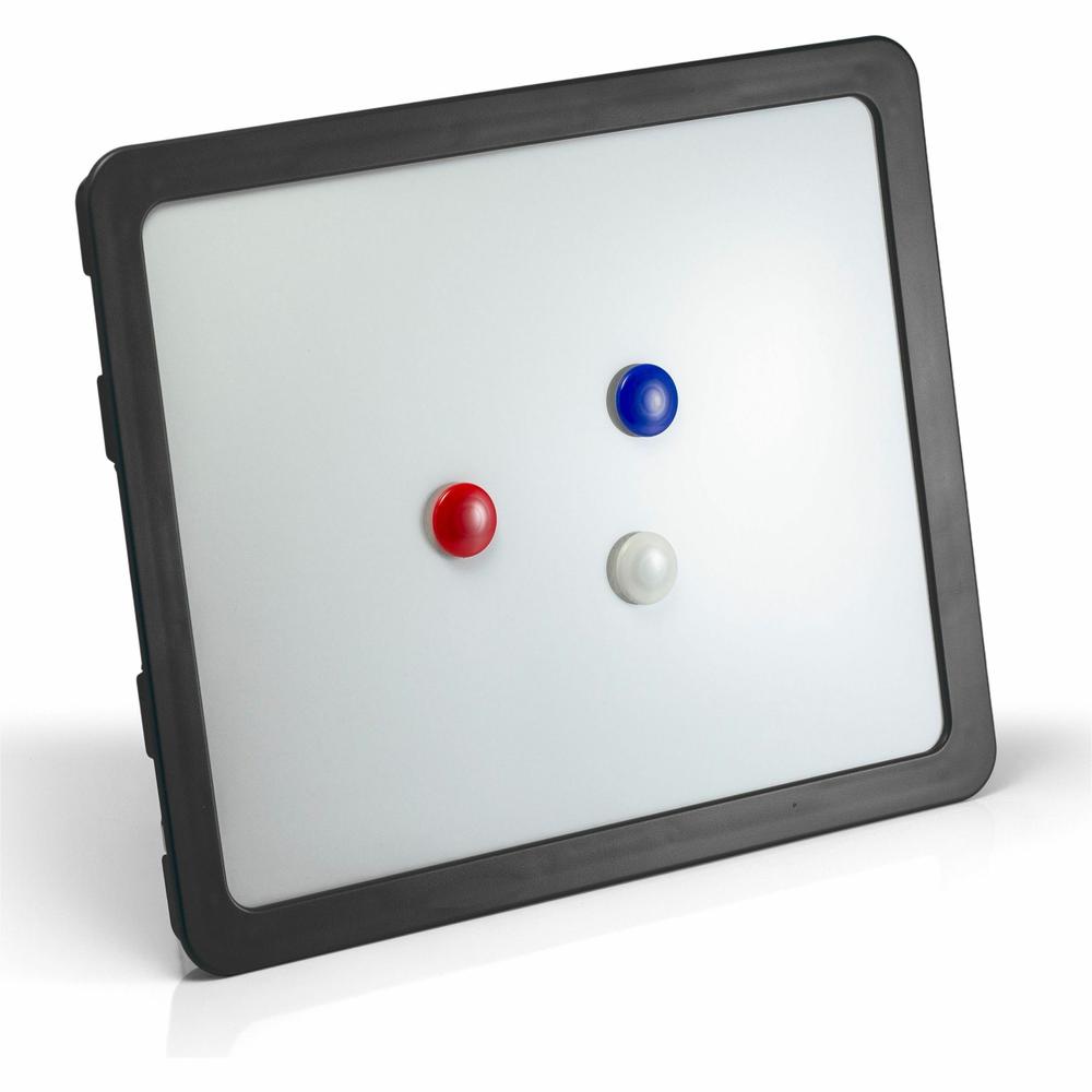Lorell Magnetic Dry-erase Board - 15.9" (1.3 ft) Width x 12.9" (1.1 ft) Height - Black Frame - Magnetic - 1 Each. Picture 6