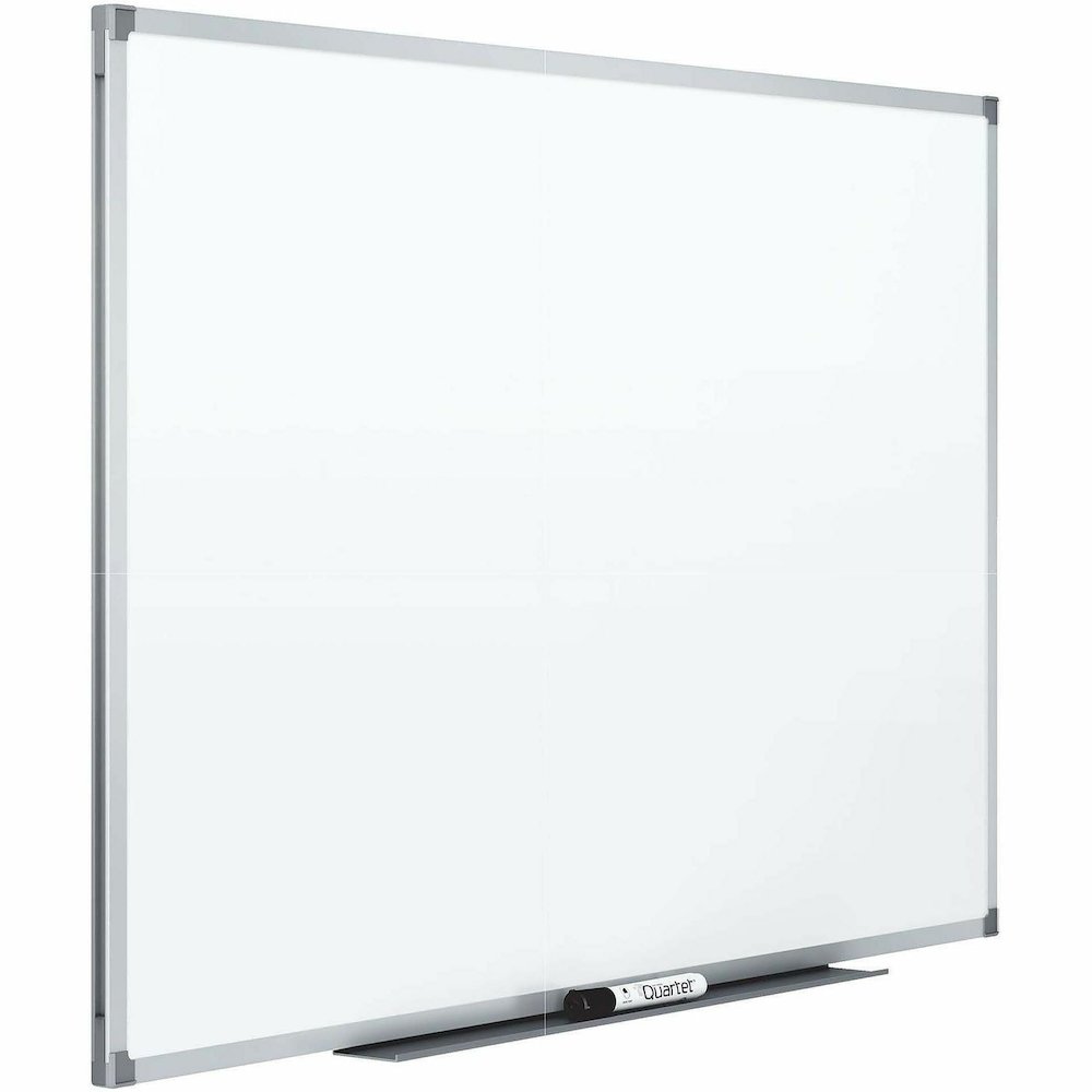 Mead Basic Dry-Erase Board - 48" (4 ft) Width x 36" (3 ft) Height - White Melamine Surface - Silver Aluminum Frame - Durable - 1 Each. Picture 8