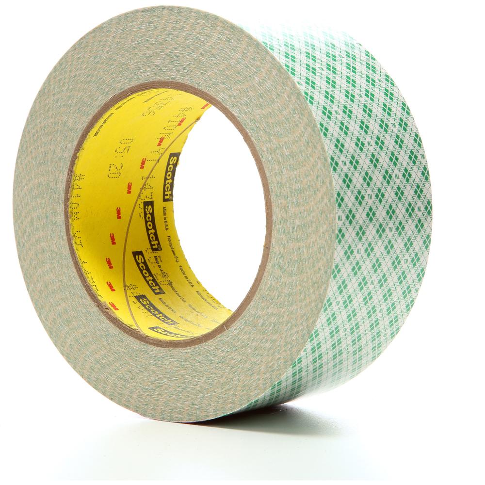Scotch Double-Coated Paper Tape - 36 yd Length x 2" Width x 6 mil Thickness - 3" Core - Natural - Kraft - Rubber Backing - Chemical Resistant, Temperature Resistant, Moisture Resistant, UV Resistant -. Picture 6