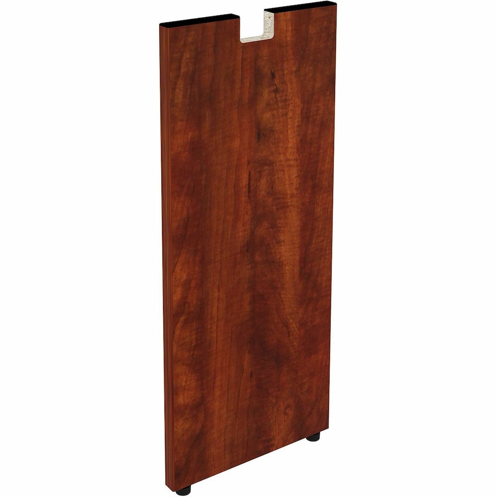 Lorell Essentials Series Credenza Half Leg - Rectangular Base - 28" Height x 11.75" Width x 1" Depth - Assembly Required - Cherry, Laminated - 1 Each. Picture 9