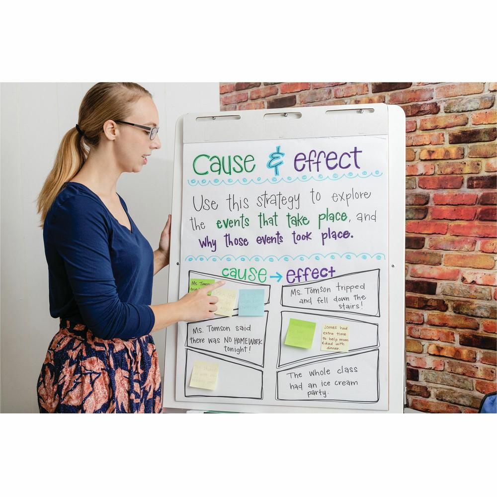 Pacon Heavy-duty Anchor Chart Paper - 25 Sheets - Plain - Unruled Front Ruling - 27" x 34" Sheet Size - White Paper - Heavy Duty, Resist Bleed-through, Recyclable, Built-in Carry Handle - 4 / Carton. Picture 5