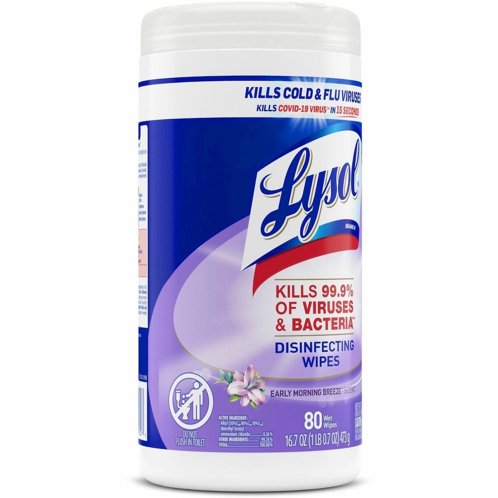 Lysol Early Morning Breeze Disinfecting Wipes - For Multipurpose, Multi Surface - Wipe - Early Morning Breeze Scent - Recommended For: Virus Remover, Bacteria Remover - Disinfectant, Pre-moistened, An. Picture 13