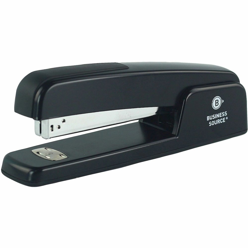 Business Source Die-cast Stapler - Staples Upto 20 Sheet - Holds Upto 210 Staple - Full Strip - Top Loading - Black - Die-cast - 1 Each. Picture 8