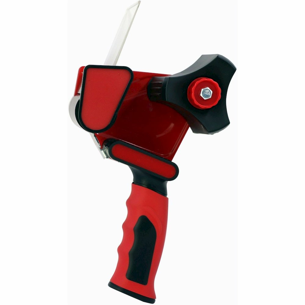 Sparco 3" Packaging Tape Dispenser - 3" Core - Ergonomic Design, Adjustable Tension Mechanism, Durable - Red, Black - 1 Each. Picture 13
