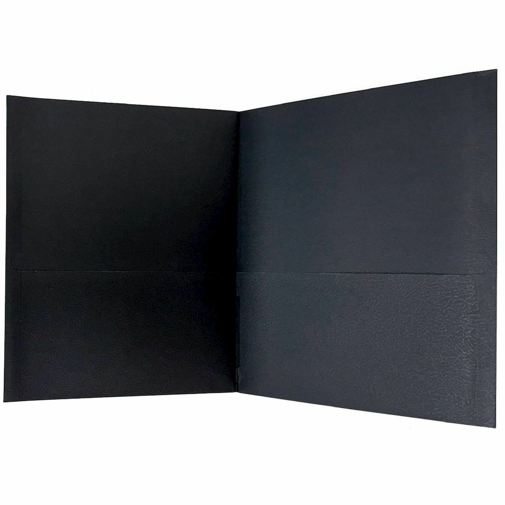 Sparco Letter Pocket Folder - 8 1/2" x 11" - 2 Internal Pocket - Black - 1 Box. Picture 7