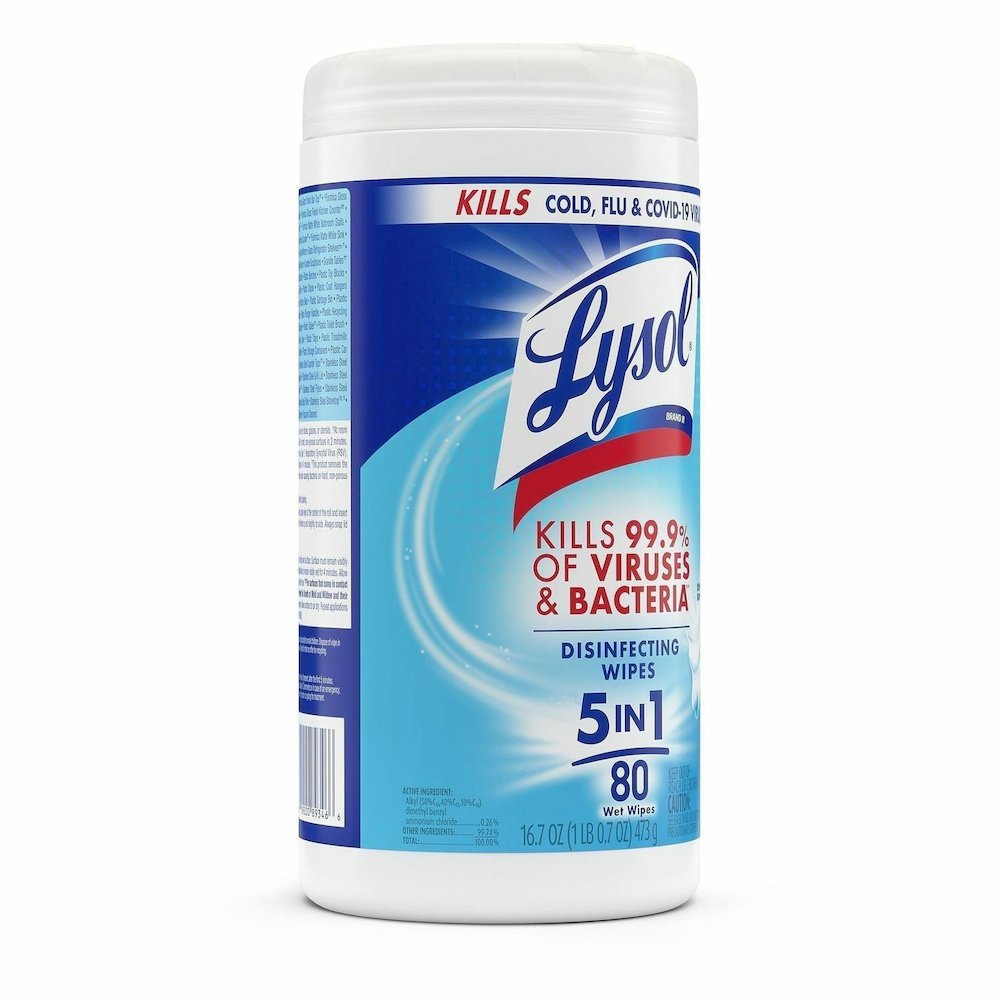 Lysol Disinfecting Wipes - For Multipurpose, Multi Surface - Wipe - Crisp Linen Scent - 7" Length x 7.25" Width - Recommended For: Virus Remover, Bacteria Remover - Disinfectant, Pre-moistened, Deodor. Picture 12