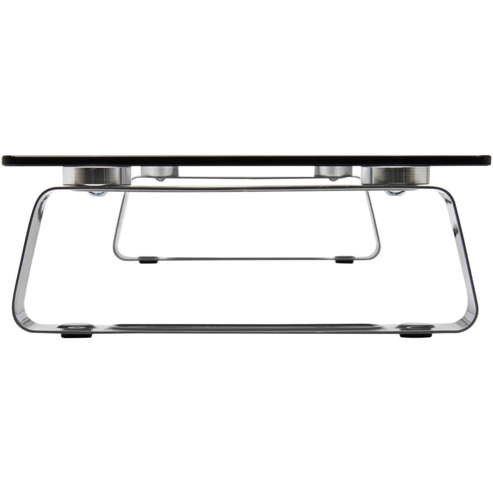 Tripp Lite by Eaton Universal Monitor Riser Stand Glass Computer Laptop Printers 3" - 40 lb Load Capacity - 3.2" Height x 22" Width x 8.3" Depth - Desktop - Tempered Glass, Brushed Aluminum. Picture 4