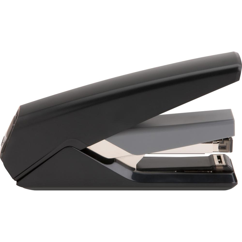 Business Source Full Strip Flat-Clinch Stapler - Staples Upto 30 Sheet of 20lb Paper - Holds Upto 210 Staple - Full Strip - Staple Size: 0.25" - Front Loading - Black - 1 Each. Picture 11