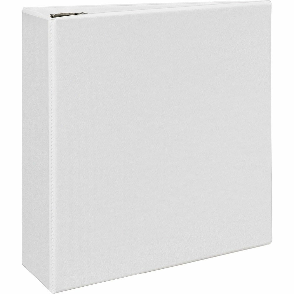 Avery&reg; Durable View Binders - EZD Rings - 4" Binder Capacity - Letter - 8 1/2" x 11" Sheet Size - 780 Sheet Capacity - 3 Ring - Fastener: D-Ring - Pocket: 4, Internal - Poly - White - Recycled - E. Picture 7