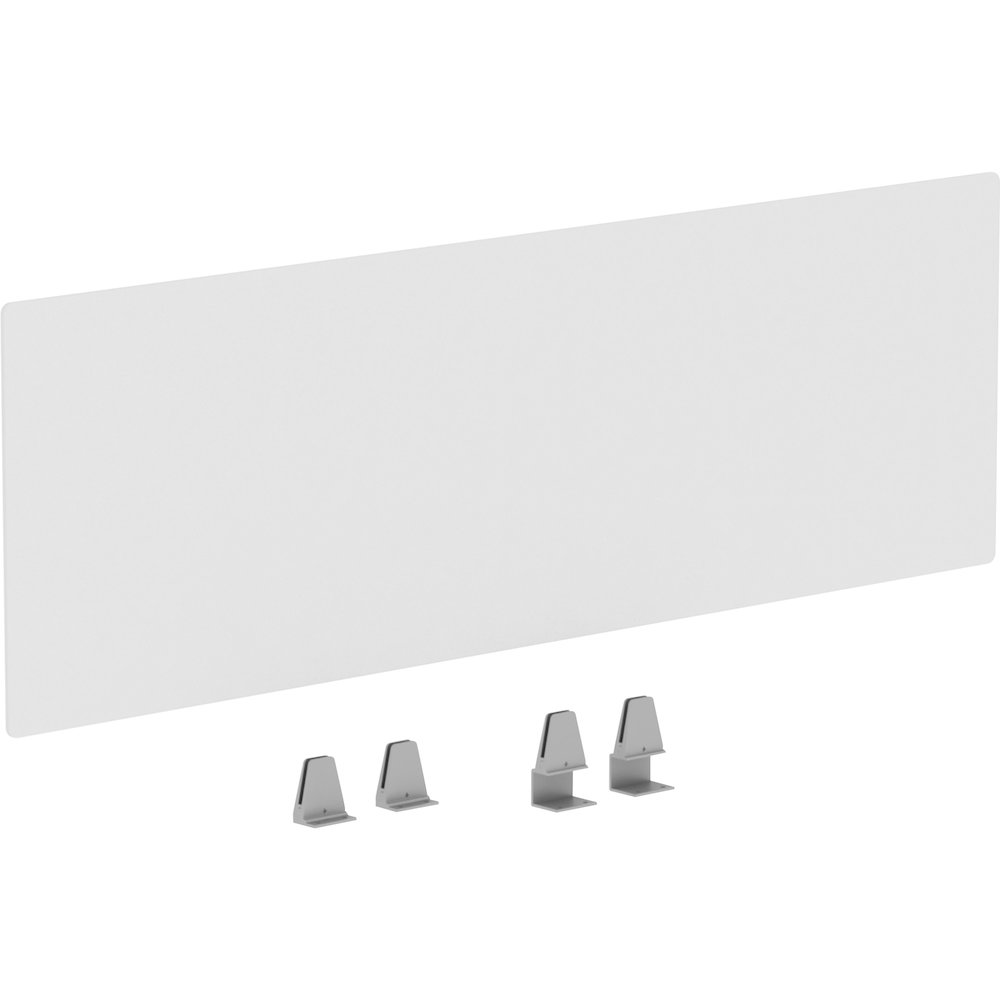 Lorell Relevance Series Modesty/Privacy Panel - 49.2" Width x 15.7" Height - Clear - 1 Each. Picture 10