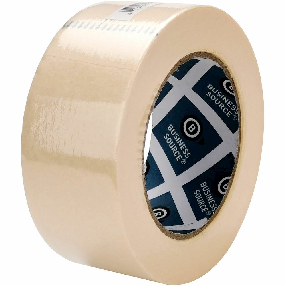 Business Source Utility-purpose Masking Tape - 60 yd Length x 2" Width - 3" Core - Tan - Crepe Paper Backing - For Bundling, Holding, Sealing, Masking - 6 / Pack. Picture 10