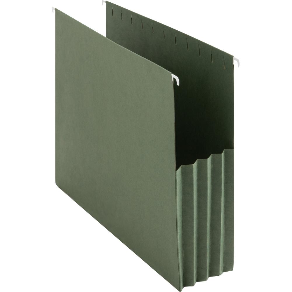 Business Source Letter Yes File Pocket - 8 1/2" x 11" - Capacity3 1/2" Expansion - 10% Recycled - 10 / Box. Picture 5