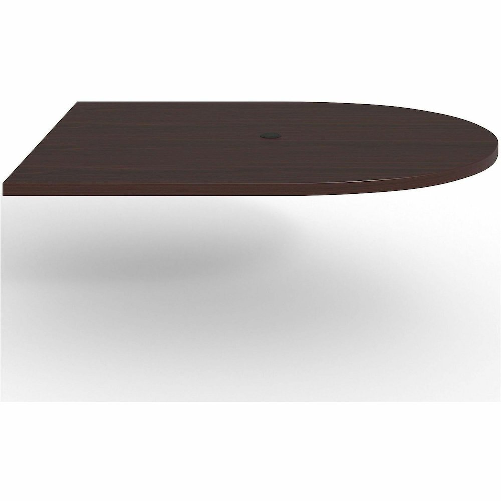 Lorell Prominence 2.0 Half-Racetrack Conference Tabletop - Mahogany Racetrack, Laminated Top - 60" Table Top Width x 48" Table Top Depth x 1.50" Table Top Thickness - Conferencing, Office - Assembly R. Picture 10