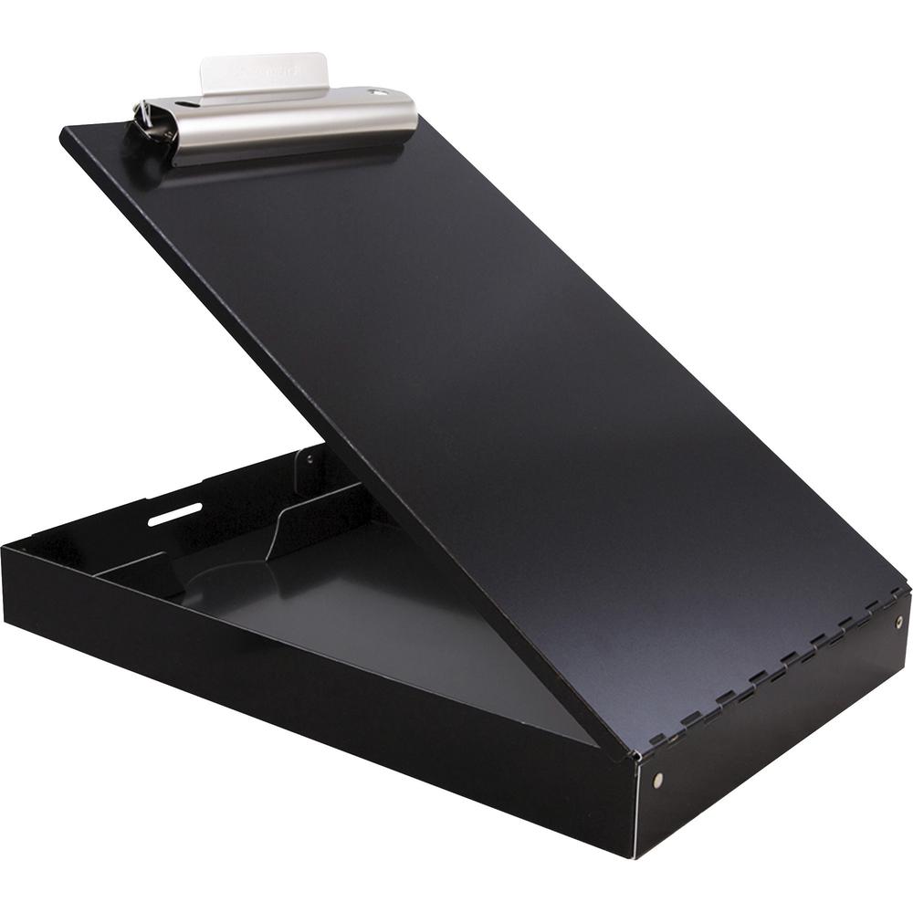 Saunders Redi-Rite Aluminum Storage Clipboard - 8 1/2" x 11" - Aluminum - Black - 1 Each. Picture 4
