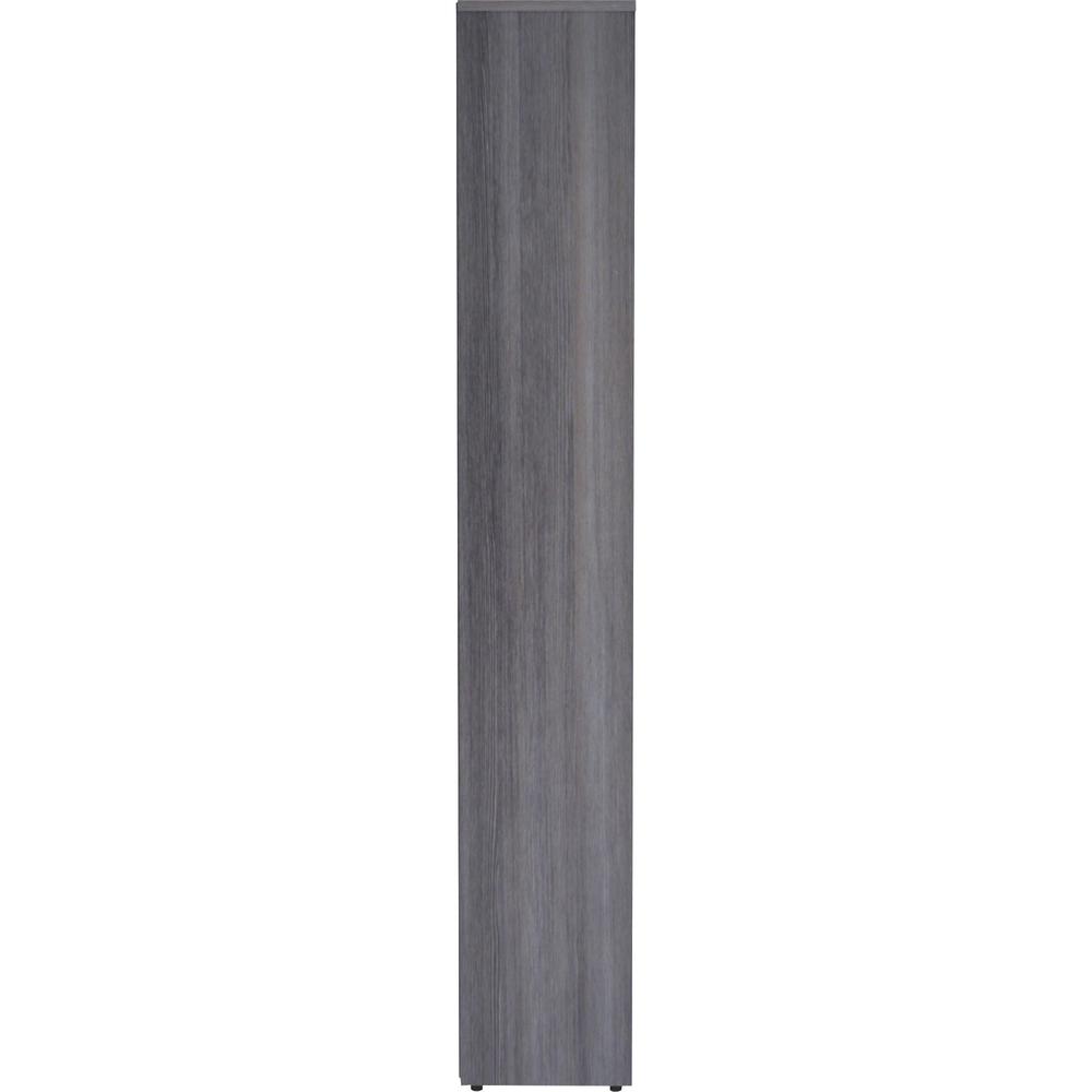 Lorell Laminate Bookcase - 6 Shelf(ves) - 72" Height x 36" Width x 12" Depth - Sturdy, Adjustable Shelf, Square Corner, Adjustable Feet - Weathered Charcoal - Thermally Fused Laminate - 1 Each. Picture 8