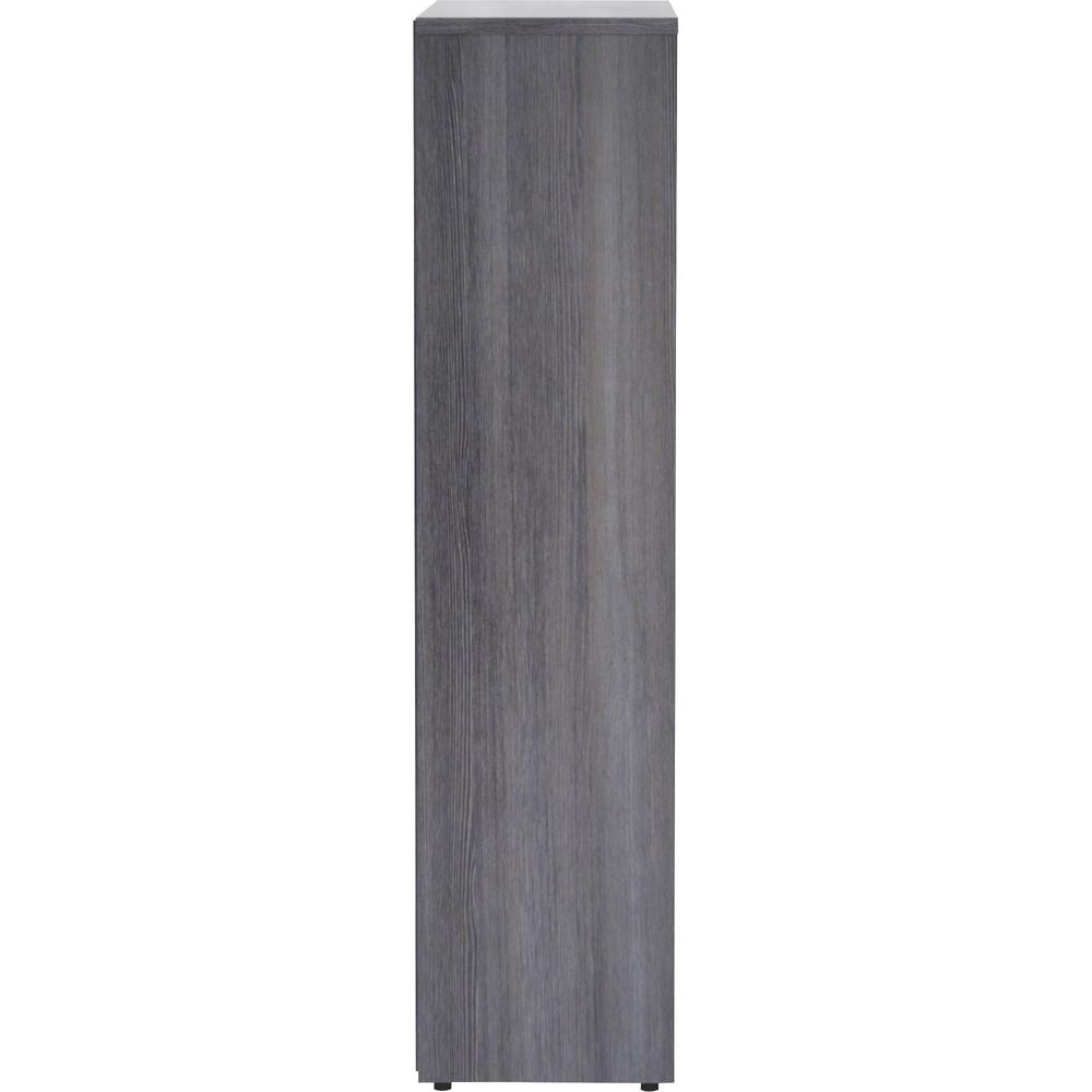 Lorell Laminate Bookcase - 4 Shelf(ves) - 48" Height x 36" Width x 12" Depth - Sturdy, Adjustable Shelf, Square Corner, Adjustable Feet - Weathered Charcoal - Thermally Fused Laminate - 1 Each. Picture 8